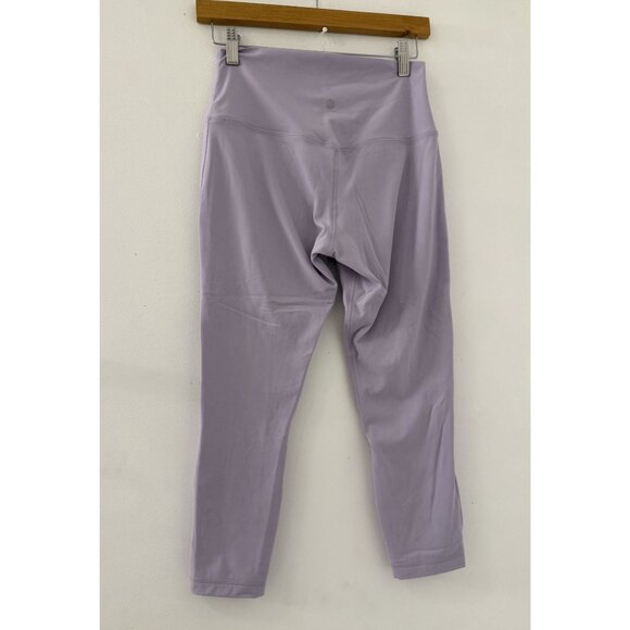 Lululemon Women's Lavender High Rise Double lined Align High-Rise Crop Size 8 - Picture 3 of 5